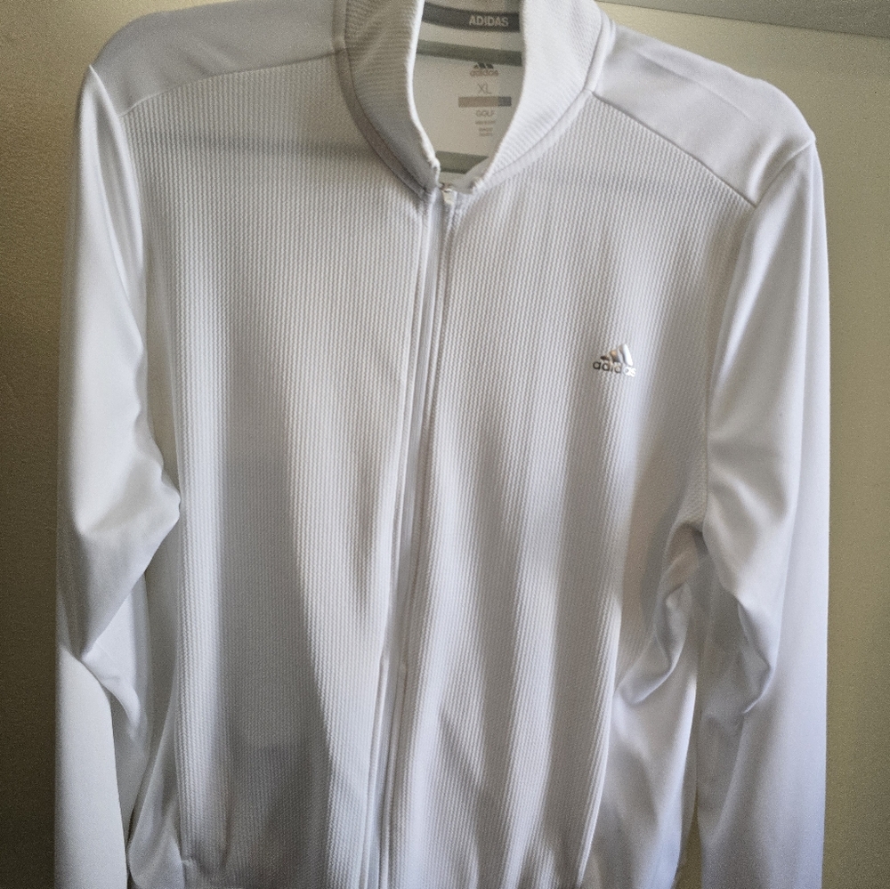 Adidas White Track Jacket